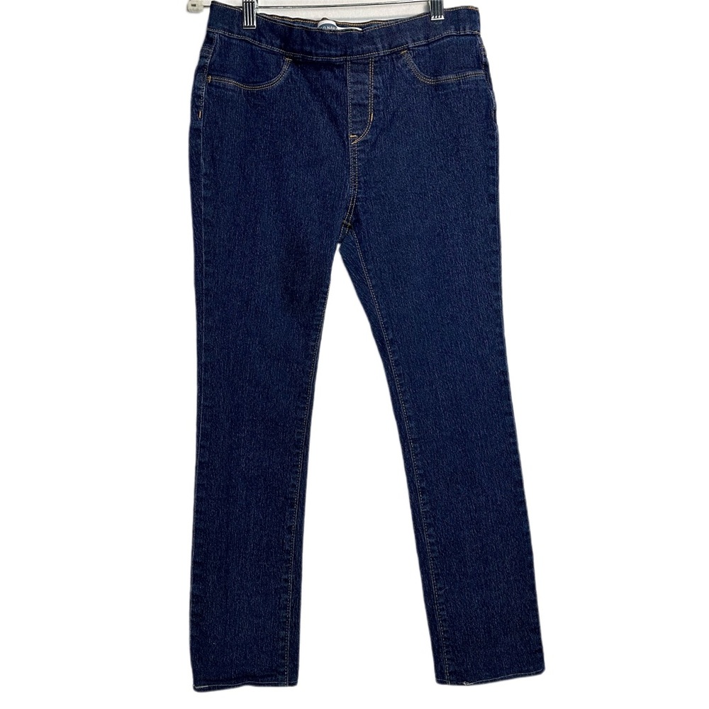 Old Navy Skinny Pull-On Jeans Dark Wash Girls Size 16 XXL